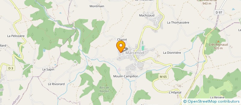 localisation de l'entreprise MONSIEUR ANDRE GRANOTTIER  MARCENOD