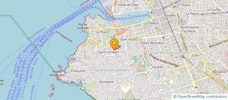 localisation de l'entreprise MONSIEUR ANDRE GRAS à MARSEILLE