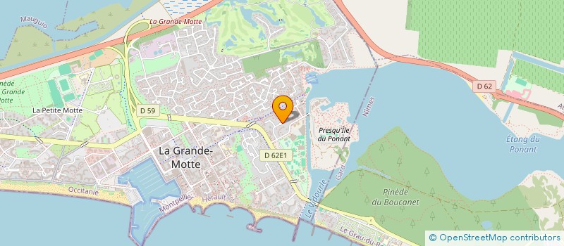 localisation de l'entreprise MONSIEUR ANDRE GRASSO à LA GRANDE-MOTTE