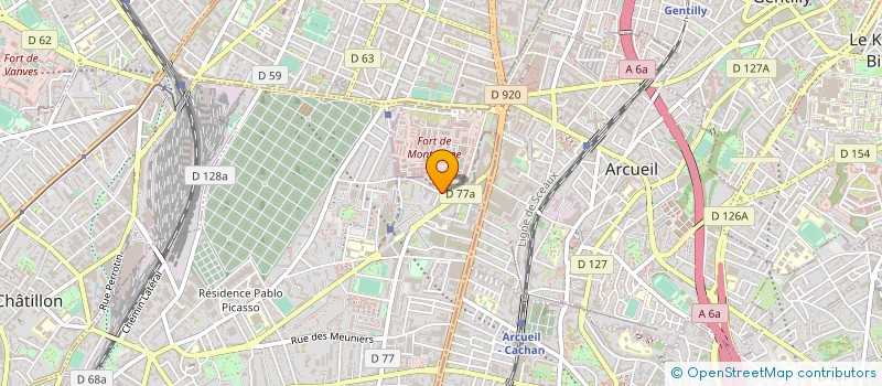 localisation de l'entreprise MONSIEUR ANDRE GREFFET  BAGNEUX
