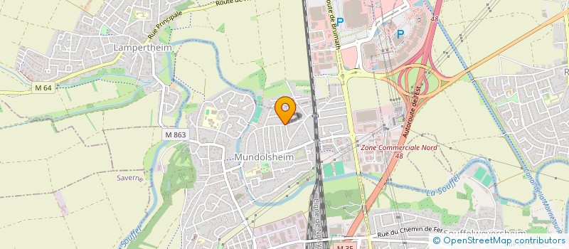 localisation de l'entreprise MONSIEUR ANDRE GRIEBEL  MUNDOLSHEIM