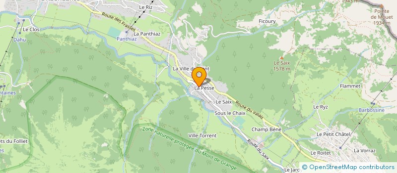 localisation de l'entreprise MONSIEUR ANDRE GRILLET AUBERT  LA CHAPELLE-D'ABONDANCE