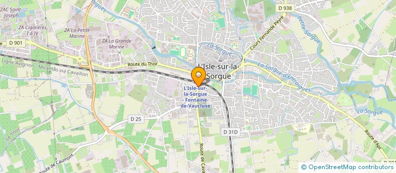 localisation de l'entreprise MONSIEUR ANDRE GROS  L'ISLE-SUR-LA-SORGUE