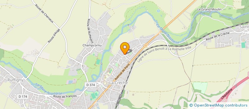 localisation de l'entreprise MONSIEUR ANDRE GROUSSARD  LA CRECHE