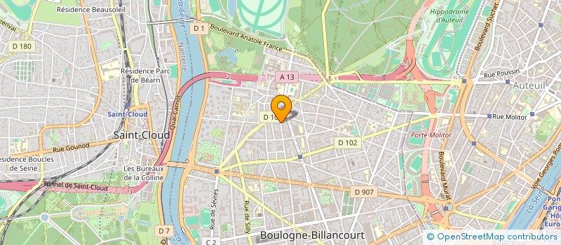 localisation de l'entreprise MONSIEUR ANDRE GUEGUEN à BOULOGNE-BILLANCOURT