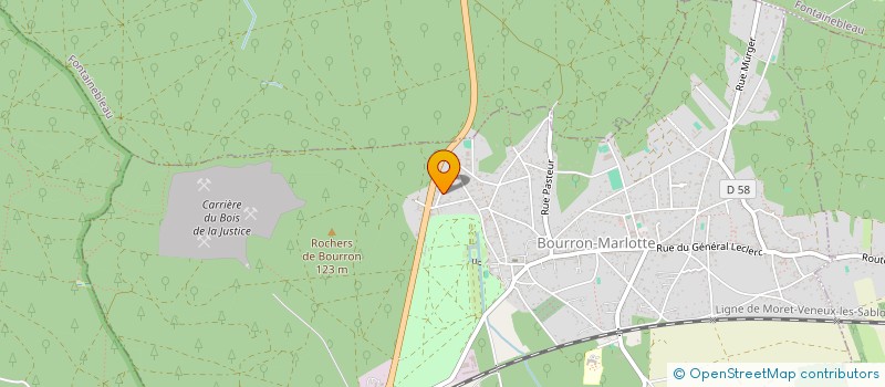 localisation de l'entreprise MONSIEUR ANDRE GUENEAU  BOURRON-MARLOTTE