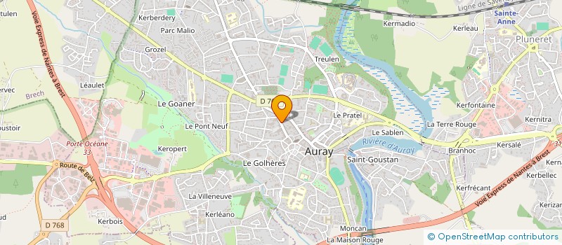 localisation de l'entreprise MONSIEUR ANDRE GUENNAL à AURAY