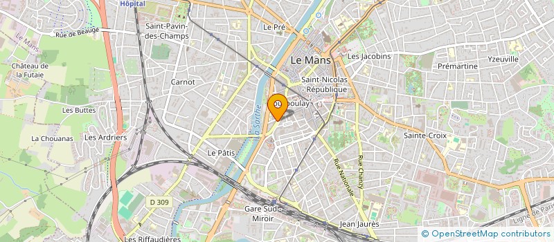 localisation de l'entreprise MONSIEUR ANDRE GUIBERT à LE MANS
