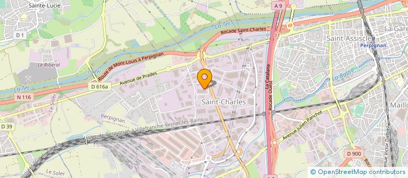 localisation de l'entreprise MONSIEUR ANDRE GUICHARD  PERPIGNAN