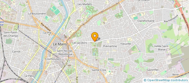 localisation de l'entreprise MONSIEUR ANDRE GUICHETEAU à LE MANS