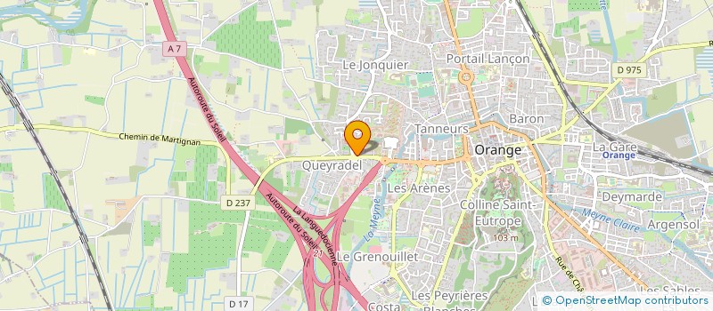 localisation de l'entreprise MONSIEUR ANDRE GUIGUES à ORANGE