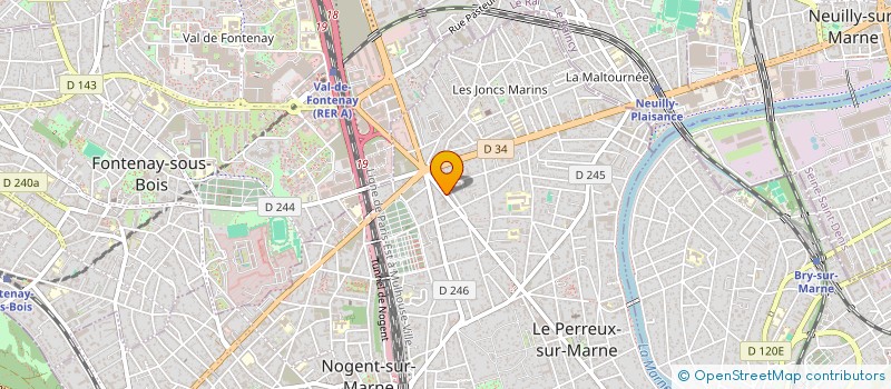 localisation de l'entreprise MONSIEUR ANDRE GUILET à LE PERREUX-SUR-MARNE