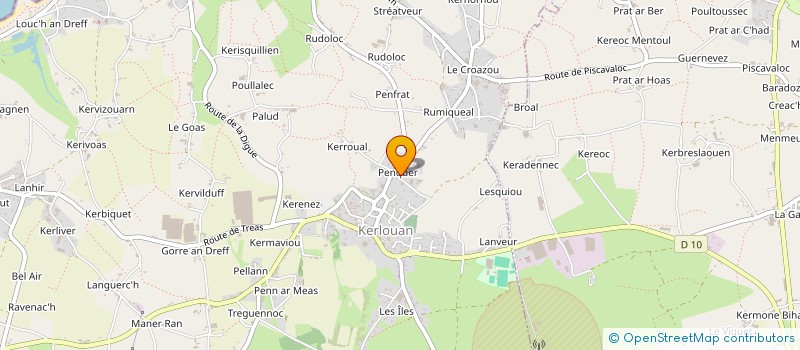 localisation de l'entreprise MONSIEUR ANDRE GUILLERM  KERLOUAN