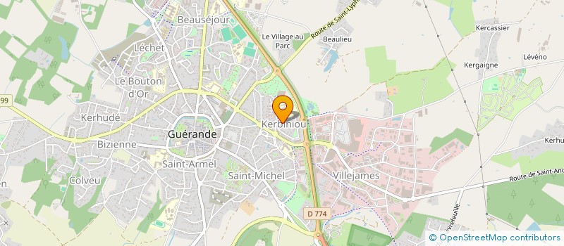 localisation de l'entreprise MONSIEUR ANDRE GUILLET  GUERANDE