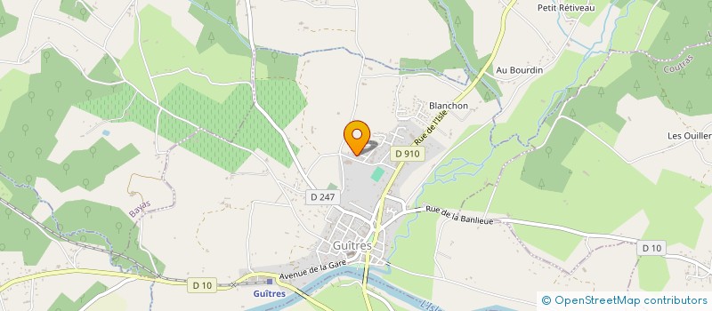 localisation de l'entreprise MONSIEUR ANDRE GUILLOUX à GUITRES