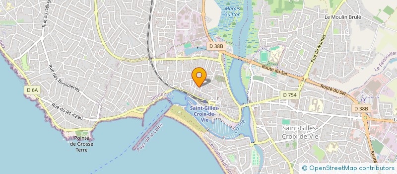 localisation de l'entreprise MONSIEUR ANDRE GUINAUDEAU  SAINT-GILLES-CROIX-DE-VIE