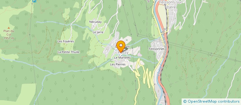 localisation de l'entreprise MONSIEUR ANDRE GUIRAUD  LES AVANCHERS-VALMOREL