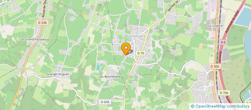 localisation de l'entreprise MONSIEUR ANDRE GUYON à POMMIERS