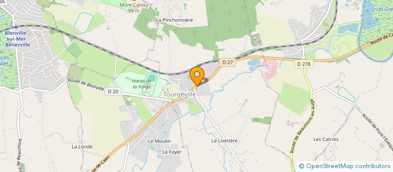 localisation de l'entreprise MONSIEUR ANDRE GUYOT  TOURGEVILLE