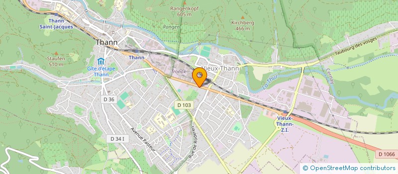 localisation de l'entreprise MONSIEUR ANDRE HALLER  VIEUX-THANN