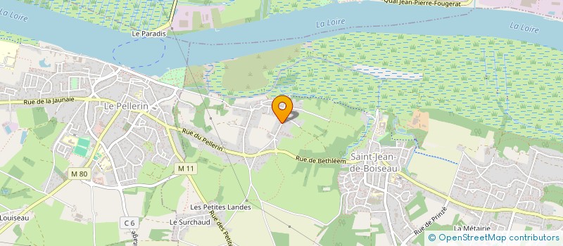 localisation de l'entreprise MONSIEUR ANDRE HAREL  LE PELLERIN