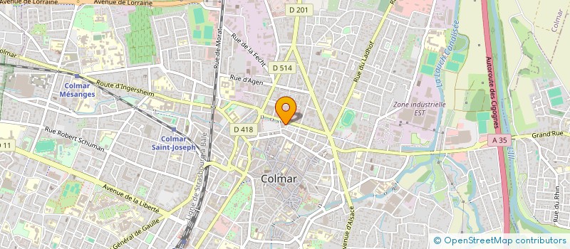 localisation de l'entreprise MONSIEUR ANDRE HAUMESSER  COLMAR