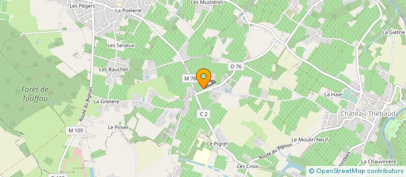 localisation de l'entreprise MONSIEUR ANDRE HEGRON à LA HAIE-FOUASSIERE