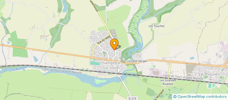 localisation de l'entreprise MONSIEUR ANDRE HENEAU  CHAMPTOCE-SUR-LOIRE