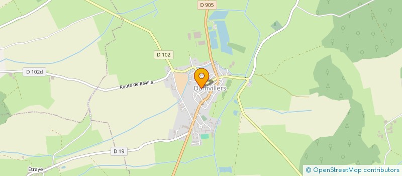 localisation de l'entreprise MONSIEUR ANDRE HENNEQUIN  DAMVILLERS