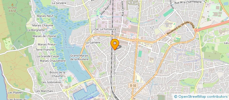 localisation de l'entreprise MONSIEUR ANDRE HERAUD à LES SABLES D'OLONNE