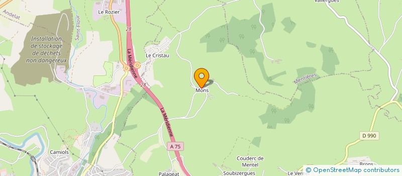 localisation de l'entreprise MONSIEUR ANDRE HERMET à NEUVEGLISE-SUR-TRUYERE