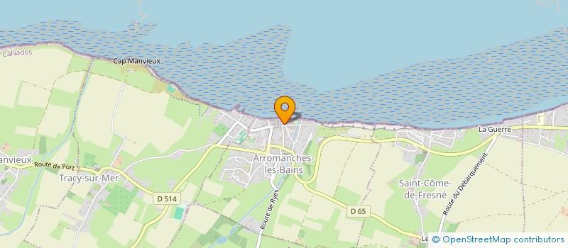 localisation de l'entreprise MONSIEUR ANDRE HERTEMENT à ARROMANCHES-LES-BAINS