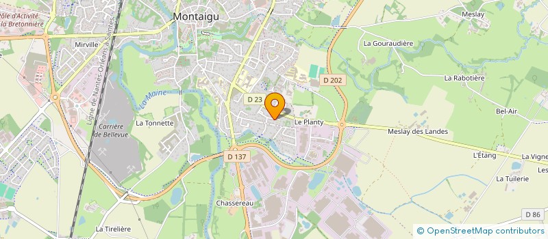 localisation de l'entreprise MONSIEUR ANDRE HERVOUET à MONTAIGU-VENDEE