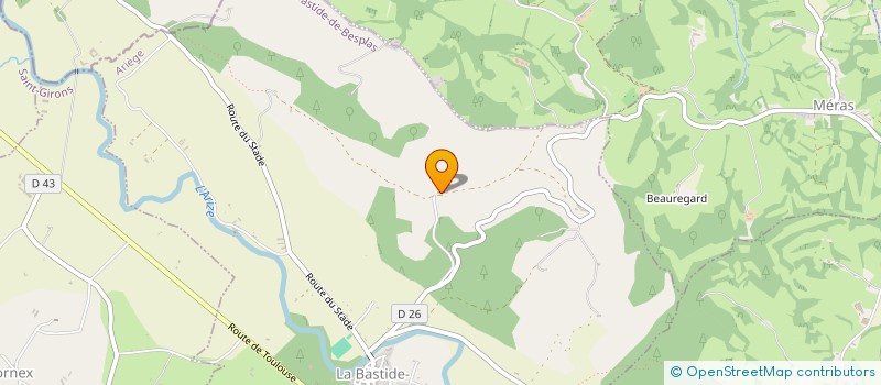 localisation de l'entreprise MONSIEUR ANDRE HEUILLET à LA BASTIDE-DE-BESPLAS