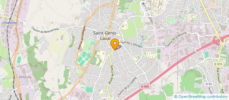 localisation de l'entreprise MONSIEUR ANDRE HIRET à SAINT-GENIS-LAVAL