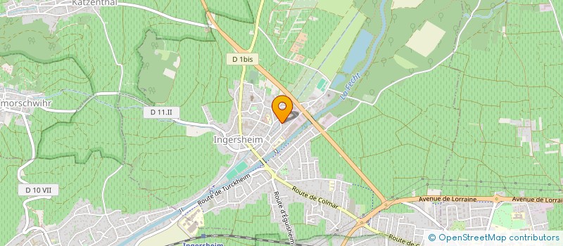 localisation de l'entreprise MONSIEUR ANDRE HIRSINGER  INGERSHEIM