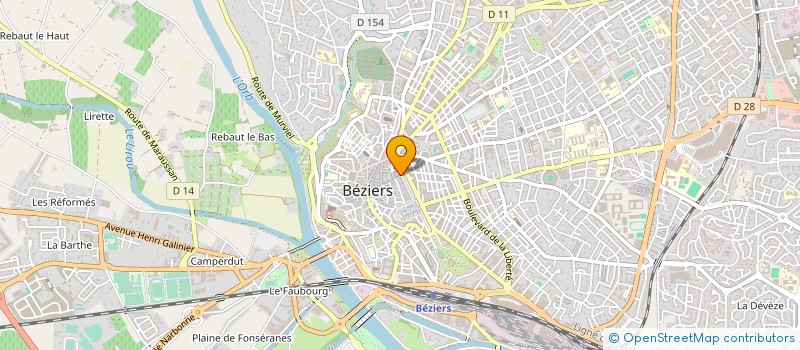 localisation de l'entreprise MONSIEUR ANDRE HOAREAU à BEZIERS