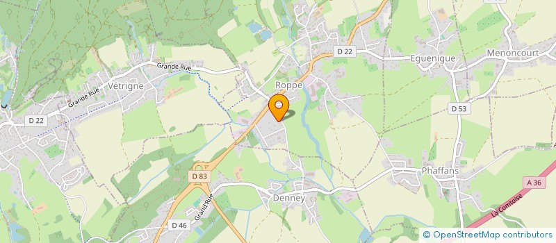localisation de l'entreprise MONSIEUR ANDRE HOBLINGRE à ROPPE