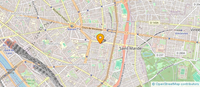 localisation de l'entreprise MONSIEUR ANDRE HOCHART  PARIS