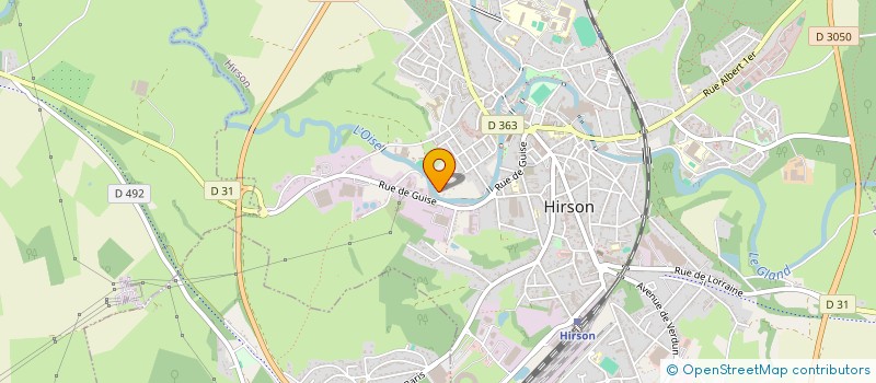 localisation de l'entreprise MONSIEUR ANDRE HOLDERBAUM à HIRSON