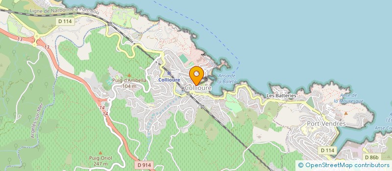 localisation de l'entreprise MONSIEUR ANDRE HOSTALRICH  COLLIOURE