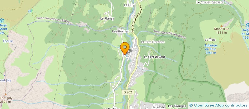 localisation de l'entreprise MONSIEUR ANDRE HOTTEGINDRE à LES CONTAMINES-MONTJOIE