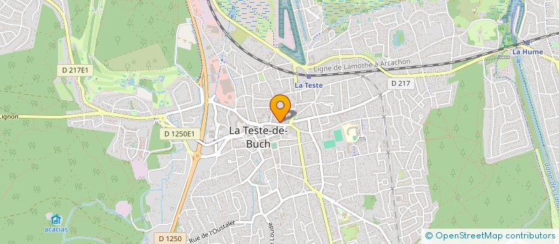 localisation de l'entreprise MONSIEUR ANDRE HOURCADE  LA TESTE-DE-BUCH