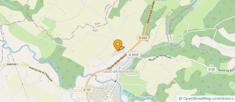 localisation de l'entreprise MONSIEUR ANDRE HOURCADE  SAULT-DE-NAVAILLES