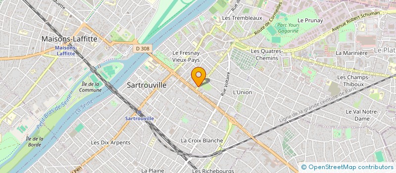 localisation de l'entreprise MONSIEUR ANDRE HUBER à SARTROUVILLE