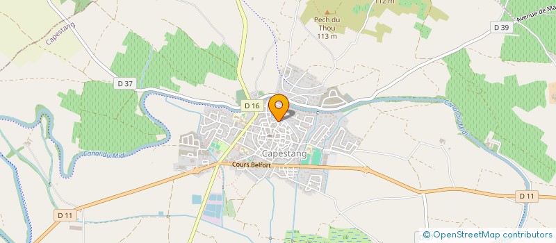 localisation de l'entreprise MONSIEUR ANDRE HUC à CAPESTANG