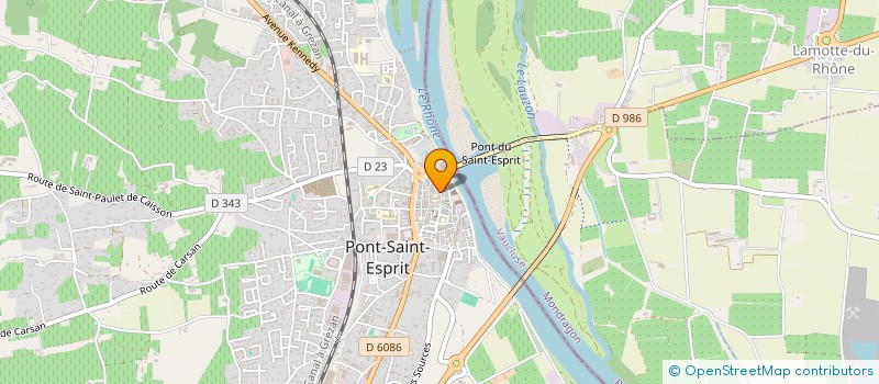localisation de l'entreprise MONSIEUR ANDRE HUGON à PONT-SAINT-ESPRIT