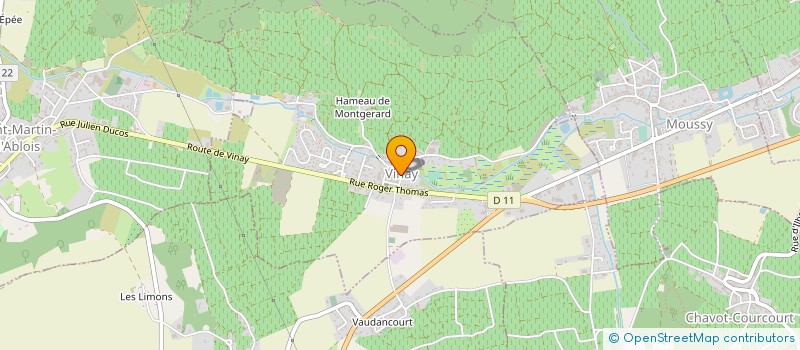 localisation de l'entreprise MONSIEUR ANDRE HUGOT  BRUGNY-VAUDANCOURT