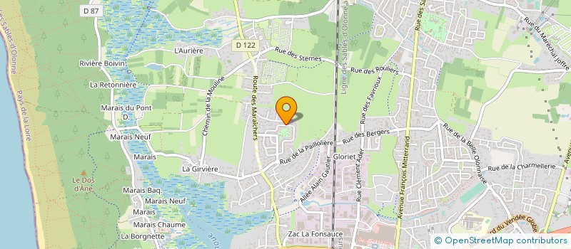 localisation de l'entreprise MONSIEUR ANDRE HUGUET à LES SABLES D'OLONNE