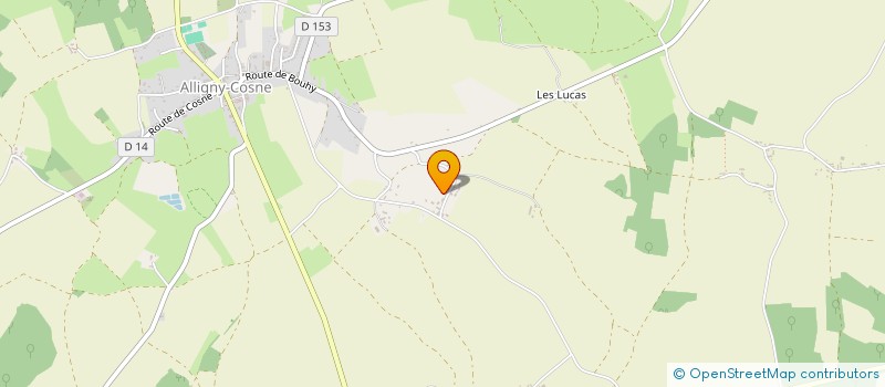 localisation de l'entreprise MONSIEUR ANDRE HURTAUD à ALLIGNY-COSNE